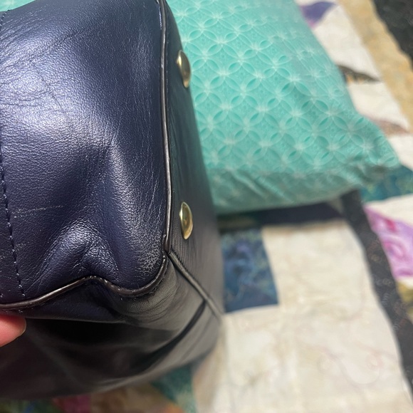 Coach navy blue iridescent tote - Picture 8 of 16